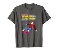 Back to The Future Low Poly Marty McFly T-Shirt, Men, Asphalt Grey, 5X-Large