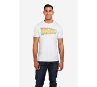 Back To The Future Men's Logo T-Shirt White | Size: Small Back To The Future White S