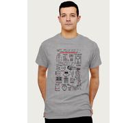 Back To The Future Men's The Time Travelers Kit T-Shirt in Mid Grey | Size: Small Back To The Future Mid Grey S