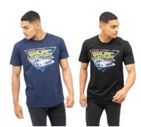 Back To The Future Mens Tour Movie Logo T-shirt Official Black S - XXL