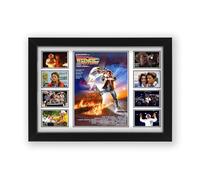 Back to the Future Movie Signed Poster Print- Limited Edition Autograph Fan Gift - Collectible Memorabilia Merchandise Unframed A4 (30x21cm)