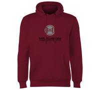 Back To The Future Mr Fusion Hoodie - Burgundy | Size: XL Back To The Future Burgundy XL