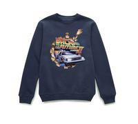 Back To The Future Official Clockwork Sweatshirt - Navy Back To The Future Navy One Size