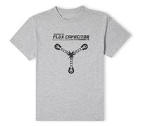 Back To The Future Official Powered by Flux Capacitor T-Shirt - Grey Back To The Future Grey One Size