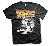 Back To The Future Officially Licensed Poster Big & Tall Mens T-Shirt (Black), 5X-Large