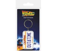 Back To The Future Out-A-Time License Plate Rubber Keychain