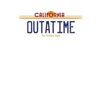 Back To The Future Outatime Plate Hoodie - White - L