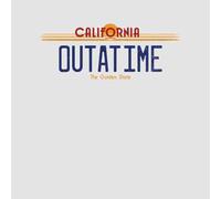 Back To The Future Outatime Plate T-Shirt - Grey - S