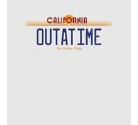 Back To The Future Outatime Plate Women's T-Shirt - Grey - S