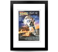 Back To The Future Part 1, 2 & 3 All Movie Film Posters Cast Signed A4 Poster Photo Print Framed Autograph Gift Michael J. Fox, Christopher Lloyd, Mary Steenburgen (Part 1 A4 Framed & Mounted)