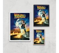 Back To The Future Part 1 Giclee Art Print - A3 - White Frame