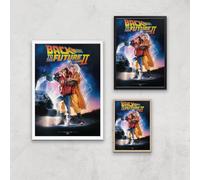 Back To The Future Part 2 Giclee Art Print - A4 - Wooden Frame