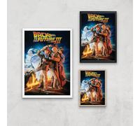 Back To The Future Part 3 Giclee Art Print - A4 - Wooden Frame