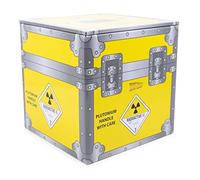 Back To The Future Plutonium Crate Tin Storage Box Cube Organizer | 4 Inches
