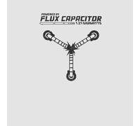 Back To The Future Powered By Flux Capacitor T-Shirt - Grey - L