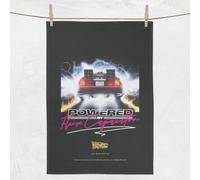 Back To The Future Powered By Flux Capacitor Tea Towel