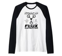 Back to the Future Powered by FLUX Raglan Baseball Tee