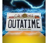 Back To The Future Replica 1/1 "Outatime" DeLorean License Plate
