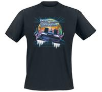 Back To The Future Retro Neon Desert T-Shirt black 3XL