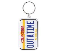 Back to the Future Rubber License Plate Keychain RK38572C, Multi-Color, 4.5 x 6 cm