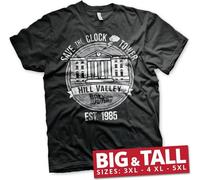 Back to the Future Save The Clock Tower Big & Tall T-Shirt Black