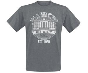 Back To The Future Save The Clock Tower T-Shirt dark grey XL