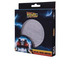 Back to the Future Set of 4 Embossed Metal Coasters