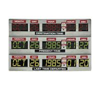 FaNaTtik Back to the Future 40th Anniversary Time Circuits Ingot - Official Limited Edition Collectible, Individually Numbered, 90 x 56.5mm with Display Stand & Art Card - 1,985 Worldwide