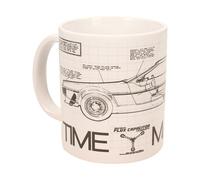 SD TOYS TIME Machine Ceramic Mug Back to The Future, 0, White, 1 Unidad (Paquete de 1)