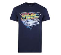 Back To The Future - Tour - Mens T-Shirt - Navy - MED