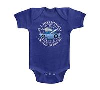 Back to The Future Unisex-Baby Dr E Brown Enterprises Onesie, 6M, Vintage Royal