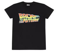 Retro Styler Men's Back to The Future-T-Shirt-Vintage Logo M, 100%, Black, M