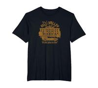 Back to The Future Visit Hill Valley A Nice Place to Live T-Shirt, Men's Big and Tall, Black, 5X Tall