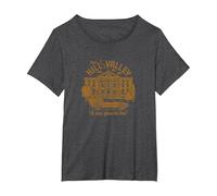 Back to The Future Visit Hill Valley A Nice Place to Live T-Shirt, Women's Plus, Dark Heather Grey, 2X