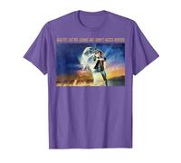 Back to The Future Where We're Going We Don't Need Roads T-Shirt, Men, Purple Heather, Small