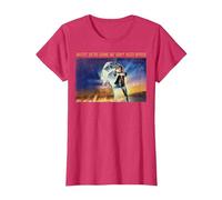 Back to The Future Where We're Going We Don't Need Roads T-Shirt, Women, Red Heather, X-Large