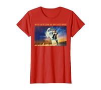 Back to The Future Where We're Going We Don't Need Roads T-Shirt, Women, Red, Small