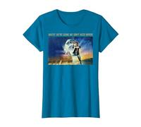 Back to The Future Where We're Going We Don't Need Roads T-Shirt, Women, Sapphire Blue, Medium