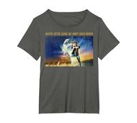 Back to The Future Where We're Going We Don't Need Roads T-Shirt, Women's Plus, Asphalt Grey, 3X