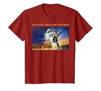 Back to The Future Where We're Going We Don't Need Roads T-Shirt, Youth, Cranberry Red, 4T