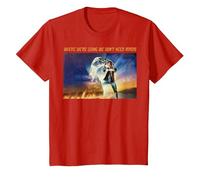 Back to The Future Where We're Going We Don't Need Roads T-Shirt, Youth, Red, Small