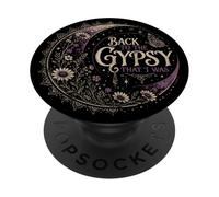 Back to the Gypsy That I Was Celestial Moon Boho Aesthetic PopSockets Adhesive PopGrip