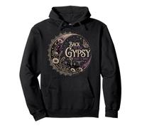 Back to the Gypsy That I Was Celestial Moon Boho Aesthetic Pullover Hoodie