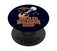 Back to the Moon 2026 Artemis II Rocket Lunar Mission PopSockets Adhesive PopGrip