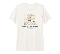 Back to The Moon Finally Rocket Launch Space Premium T-Shirt