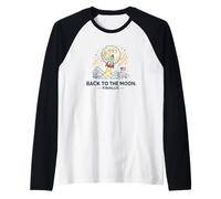 Back to The Moon Finally Rocket Launch Space Raglan Baseball Tee
