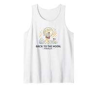 Back to The Moon Finally Rocket Launch Space Tank Top