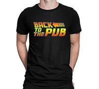 Back to The Pub End of Lockdown Funny Mens T-Shirt Black (2XL)
