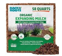 Back to The Roots 100% Organic Expanding Coconut Husk Chip Mulch Block for Gardening, 10lb