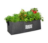 Back to the Roots Space-Saving Raised Gardening Bed for All Plant Types, Weatherproof Fabric, Gray, S